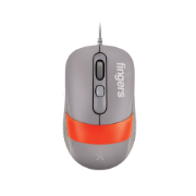 Picture of Fingers Deskset Wired Velvet C4 (Pearl Grey + Orange)