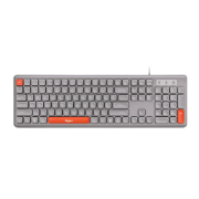 Picture of Fingers Deskset Wired Velvet C4 (Pearl Grey + Orange)