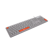 Picture of Fingers Deskset Wired Velvet C4 (Pearl Grey + Orange)