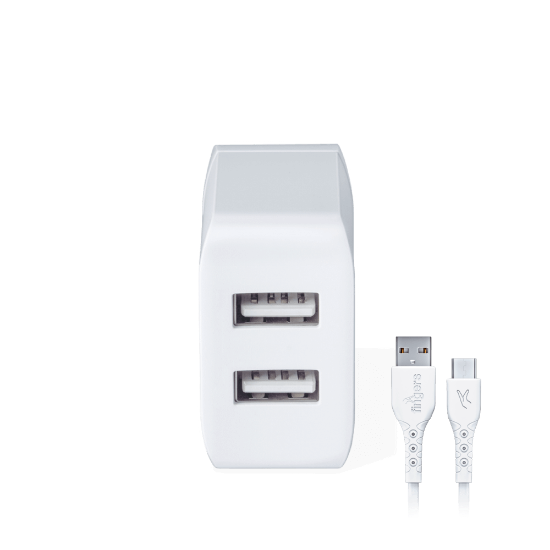 Picture of Fingers Mobile Adapter PA-Dual USB+Cable (Micro)