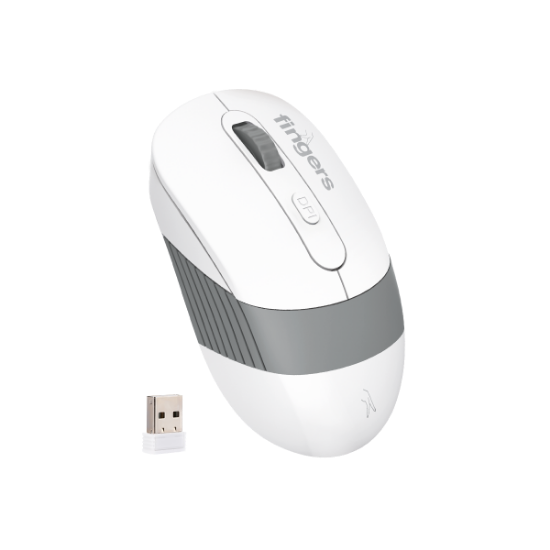 Picture of Fingers Mouse Wireless+BT AeroGrip Plus (White)