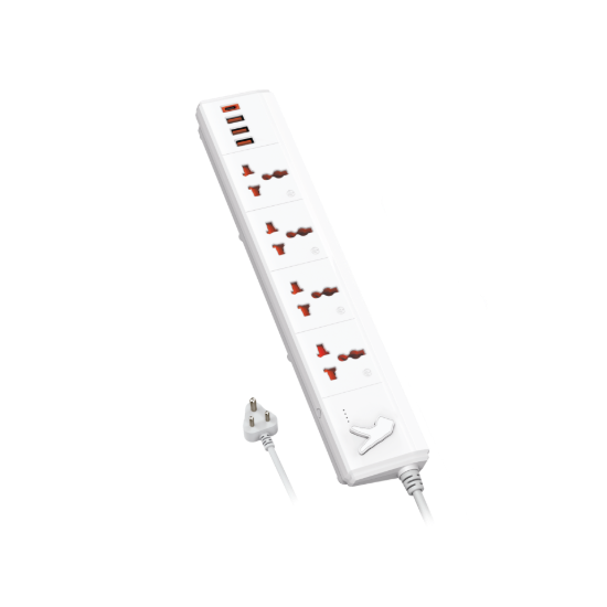 Picture of Fingers Power Strip - PowerStation-4S3U1C