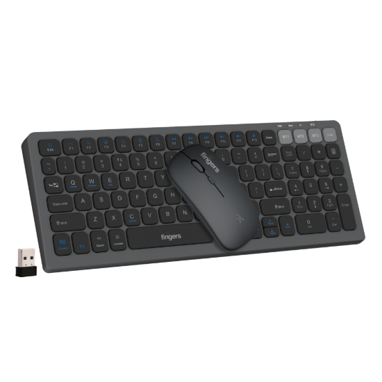 Picture of Fingers Deskset Wireless ComboRegal-D4 Grey