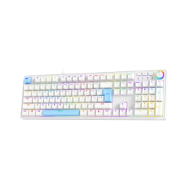 Picture of Fingers Mechanical Keyboard Macho-MK1 Dual Tone White and Blue