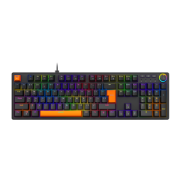 Picture of Fingers Mechanical Keyboard Macho-MK1 Dual Tone Black and Orange