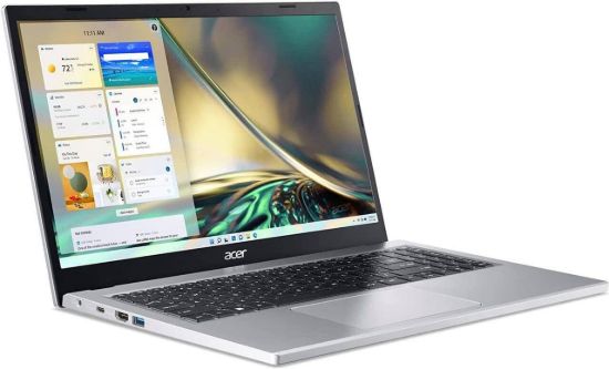 Picture of Acer Aspire 3 Intel Core i5-1334U Processor, (8GB DDR4 RAM/512GB SSD) with 39.62 cm (15.6") FHD LED-Backlit IPS Display/Win 11Home,A325-53, Pure Silver, 1.7KG