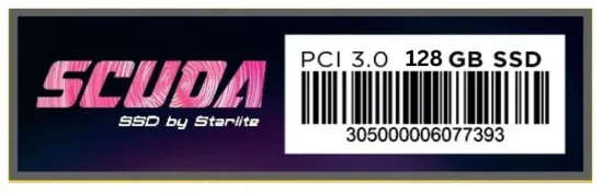 Picture of SCUDA SSD M.2 PCIe 128GB (SSD by Starlite)