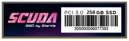 Picture of SCUDA SSD M.2 PCIe 256GB (SSD by Starlite)